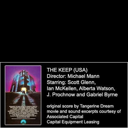 Tangerine Dream - The Keep (1983)