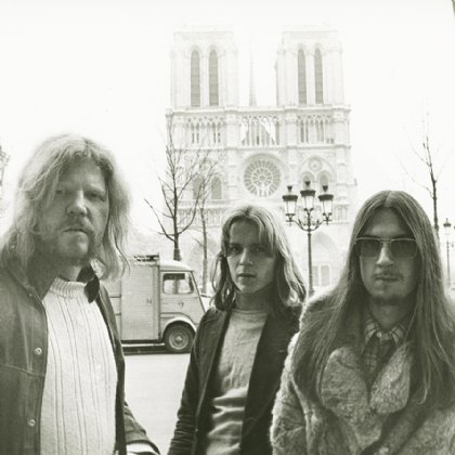 TD in Paris 1974 (Notre Dame): Edgar Froese, Peter Baumann, Christopher Franke © Marcel Fugère