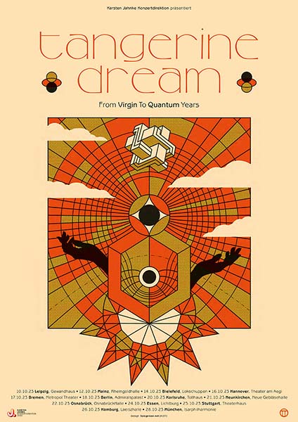 Tangerine Dream Germany Tour 2023 Poster